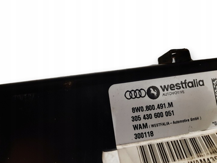 AUDI A4 B9 A5 F5 BARRA DE REMOLQUE GANCHO DE REMOLQUE GANCHO CON MODULEM 8W0800491M / 8W1907383C 