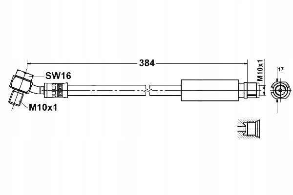 CABLE DE FRENADO ELAST. OPEL T. INSIGNIA 1.4- 2.8 08- 17 LE- DERECHO 