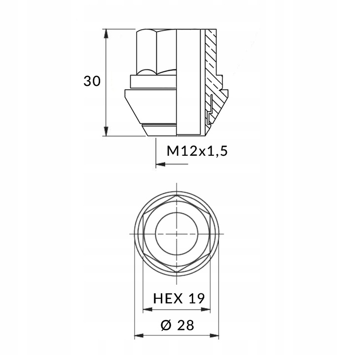 PUERCAS PARA KOL DISCOS ALUMINIO OEM FORD KUGA 2 FIESTA MK7 FOCUS MK3 4 