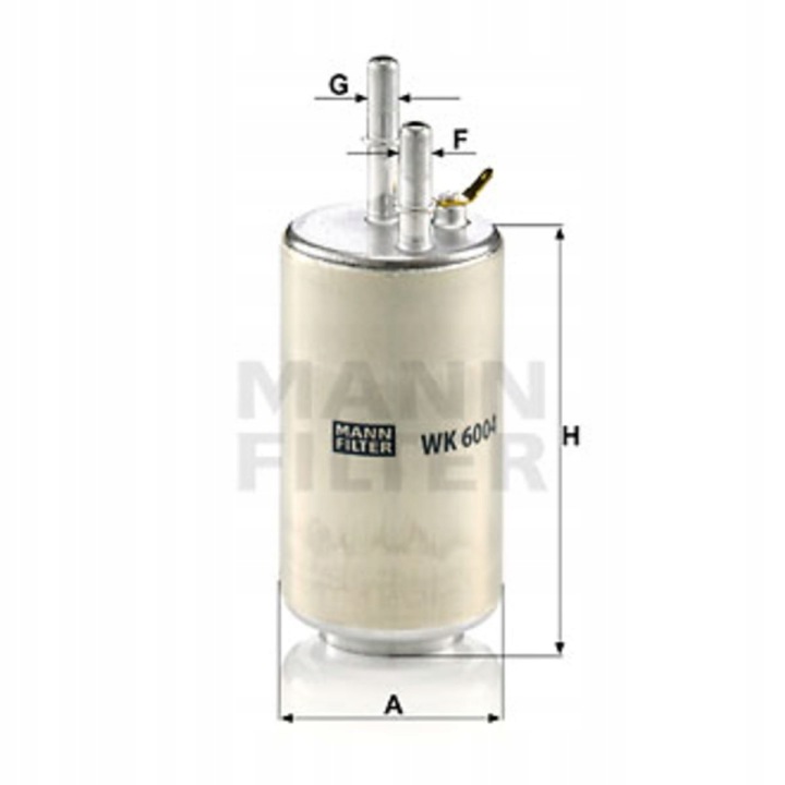 FILTRE CARBURANTS MANN WK6004 VOLVO V60 3.0 T WK 6004 MAN MANN-FILTER