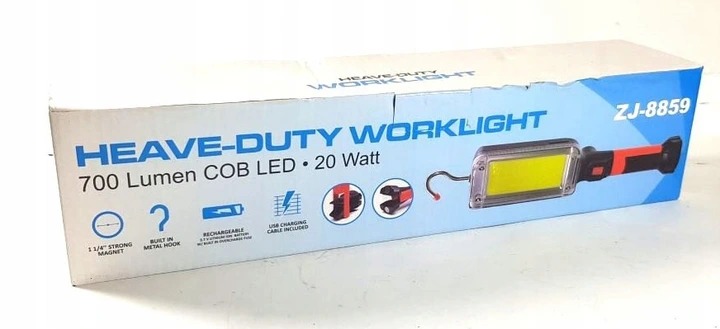 PHARE LAMPE DE POCHE ATELIER LED COB BATTERIE 700LM FT15135