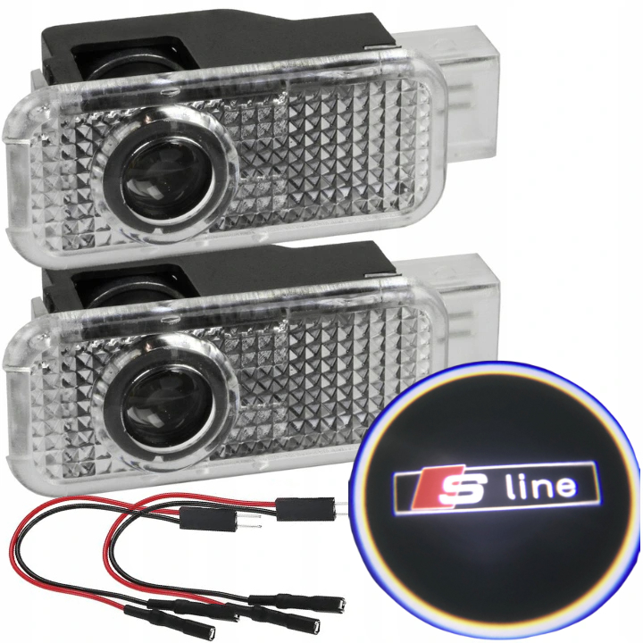 AUDI A3 A4 A5 A6 A7 PROYECTOR DIODO LUMINOSO LED LOGOTIPO S-LINE