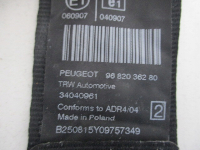 PEUGEOT 3008 I PANNEAUX ARRIÈRE CLIPS 9682036280