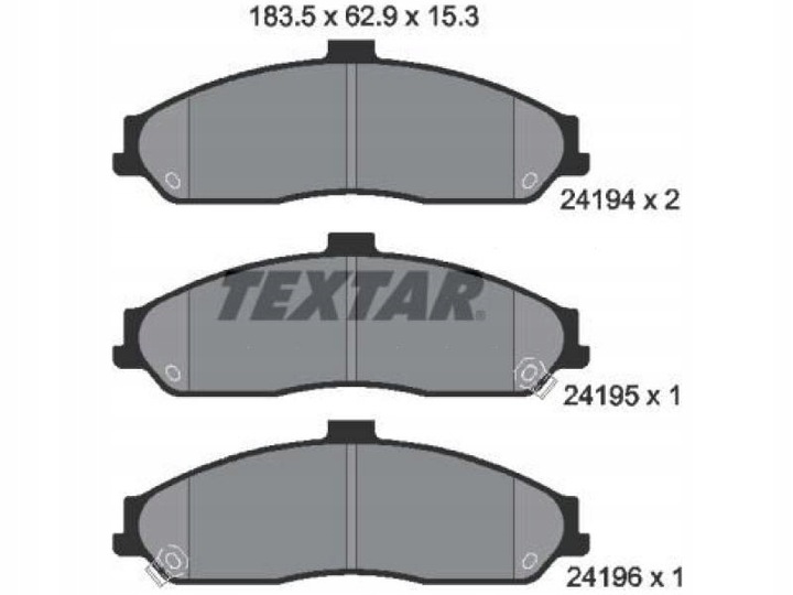 ZAPATAS PARTE DELANTERA CHEVROLET CORVETTE C6 6.0-7.0 04- CORVETTE 5.7 97-04 