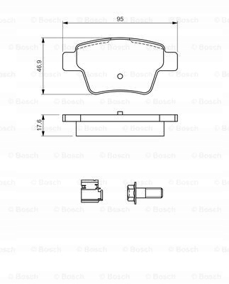 PLAQUETTES FREIN JEU ARRIÈRE CITROEN C4, C4 I PEUGEOT 207, 307 1.4-2.0D