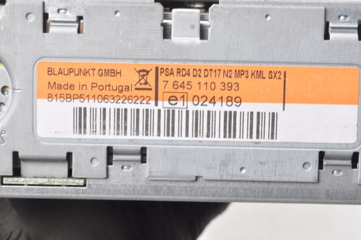 PEUGEOT 407 RADIO CD 9660647677