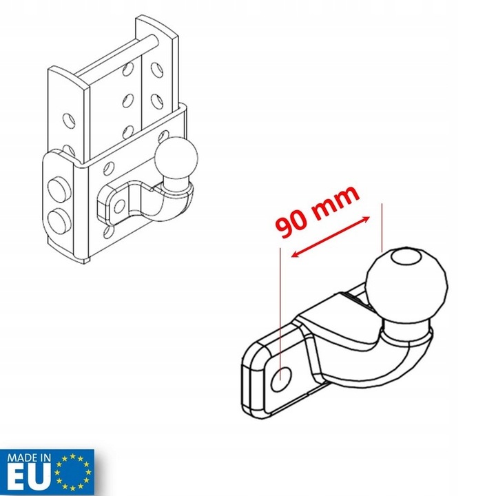 ADAPTADOR PLACA PARA REGULACIÓN ALTURA DE DIRECCIÓN DE BARRA DE REMOLQUE PARA NISSAN PATROL Y62 2010- 