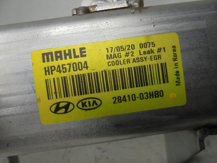 RADIATEUR GAZ D'ÉCHAPPEMENT EGR TUYAU KIA NIRO 1.6 GDI HYBRID G4LE 17R 28410-03HB0