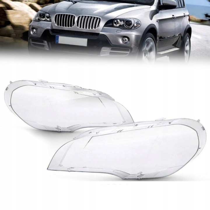 2 PLAFONNIER DROIT GAUCHE VERRE PHARES PHARE BMW X5 E70