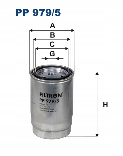 FILTRE CARBURANTS FILTRON PP 979/5 PP9795