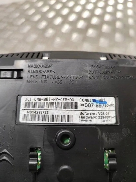 CITROEN DS5 COMPTEUR COMPTEUR 9678558780