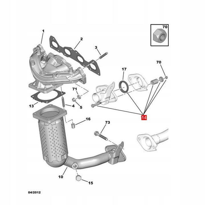KIT JOINTS SYSTÈMES ÉCHAPPEMENT 179774 KIT METALOWYCH VY