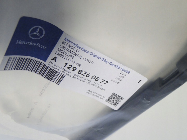MERCEDES SL R129 129 MOULURE SOUS LAMPE GAUCHE