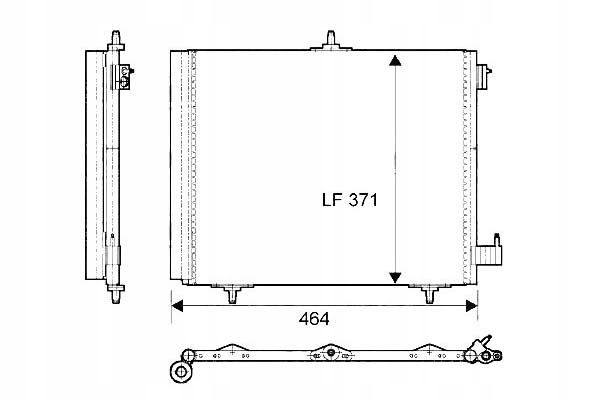 RADUADOR DE ACONDICIONADOR CITROEN PEUGEOT 