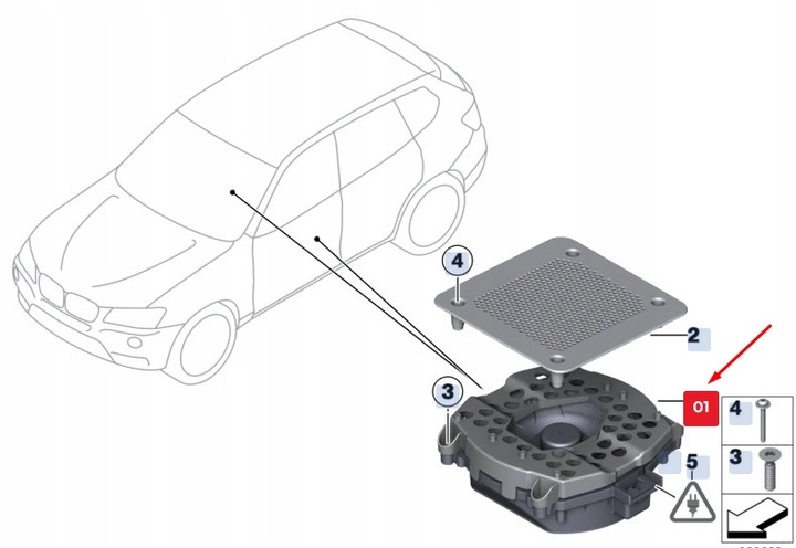 BMW X3 F25 FLOOR CENTRAL SPEAKER WOOFER 65139287757 9287757 photo 1 - milautoparts-fr.ukrlive.com