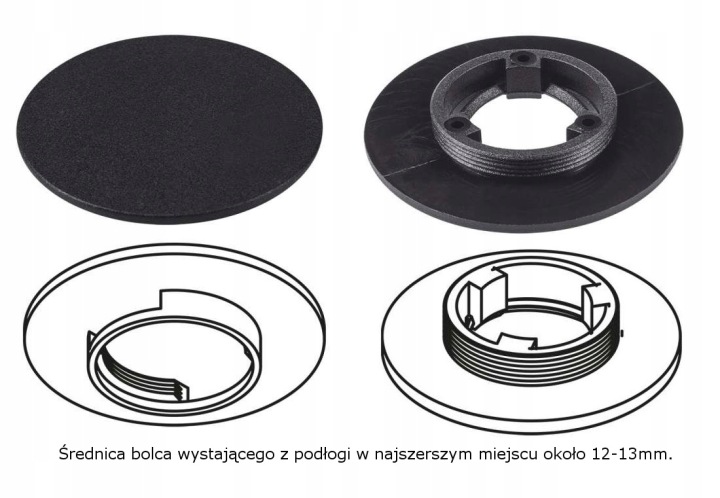 DACIA DOKKER 2012-2021R. AVANT NOIR TAPIS DE SOL AVEC BIALYM OBSZYCIEM ALDOS