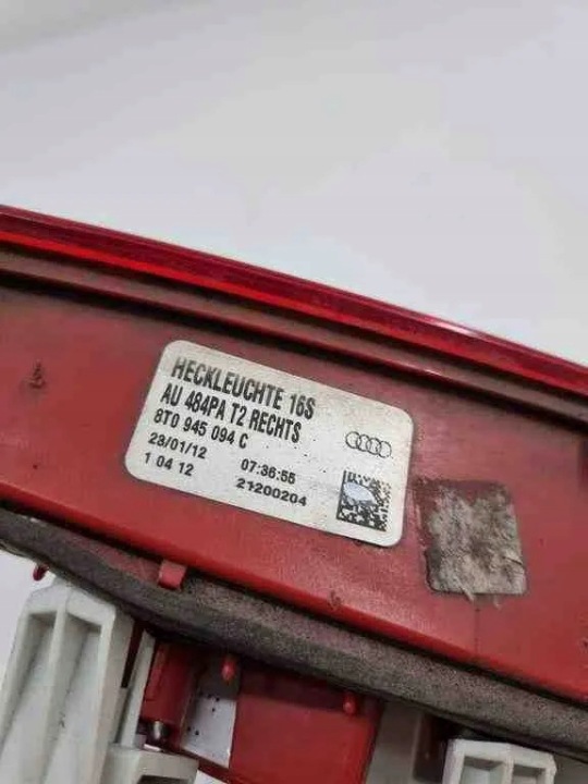 DROITE PHARE COUVERCLES DE COFFRE COUVERCLES DE COFFRE AUDI A5 (F53) 8T0945094C 2.0L DIESEL 2014