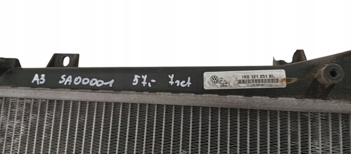 VW SKODA SEAT AUDI 2003- 2.0 TDI RADIATEUR EAU 1K0121251BL