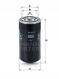 FILTRE CARBURANTS IVECO CARGO DIESEL 00- WK 950/21