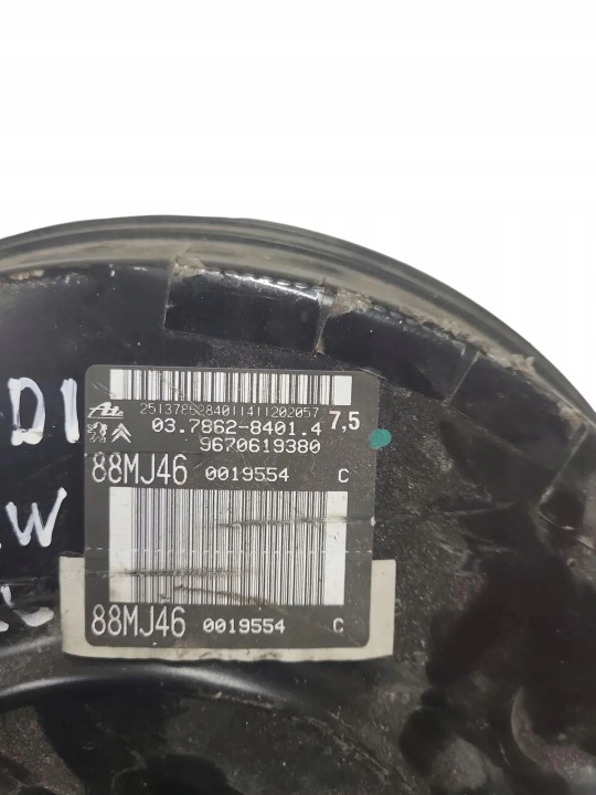 2011 CITROEN C5 SERVO FREIN 9670619380