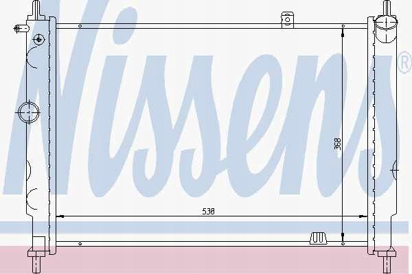 NISSENS 63059 RADIATEUR SYSTÈME REFROIDISSEMENT MOTEUR