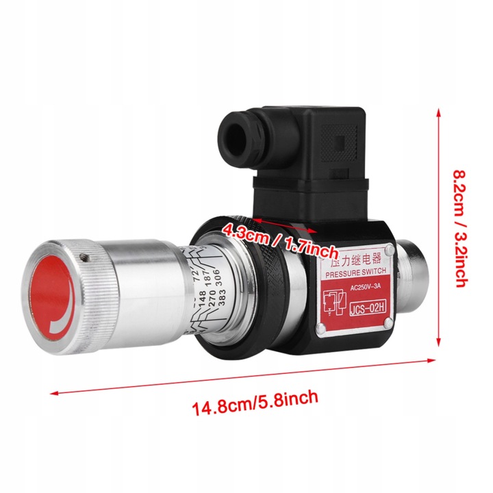JCS-02H PT1/4 COMMUTATEUR PRESSION