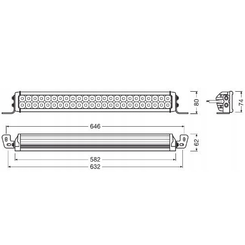 FARO DE LARGO ALCANCE SWIETLNA OSRAM LEDDL118-CB 12/24V 55W DIODO LUMINOSO LED R10 R112 1 PIEZA 