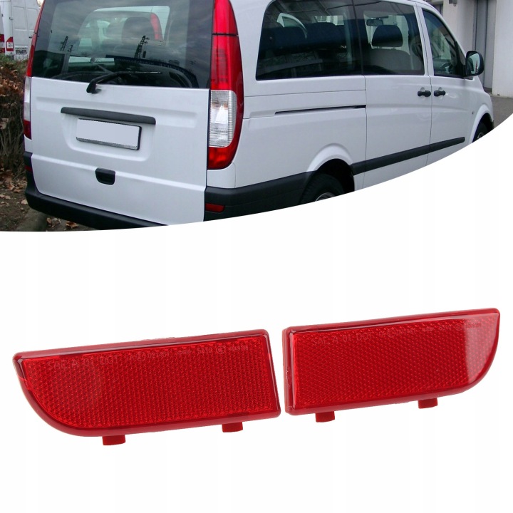 1 PAIRE PROJECTEUR ARRIÈRE PARE-CHOCS 6398260440 GAUCHE