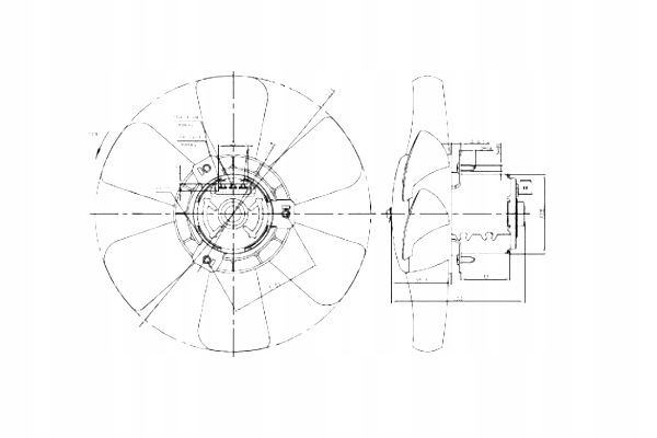 VENTILATEUR CHLOD.VW GOLF 1,3/1,8/1,8 053-014-0020/ABA ABAKUS