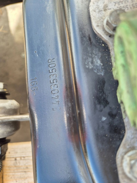 DACIA DOKKER I LIFT CHÂSSIS CHÂSSIS BERCEAU POUTRE AVANT 544035350R