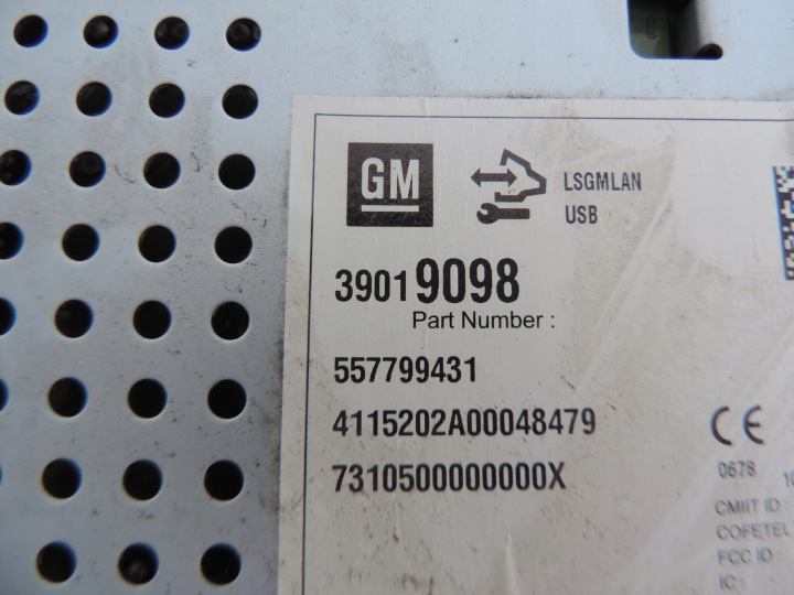 OPEL ZAFIRA C RADIO CD 400 PLUS 39019098 13474072