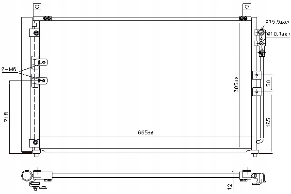 CONDENSADOR DE ACONDICIONADOR INFINITI Q60 3.0 09.16- NISSENS 