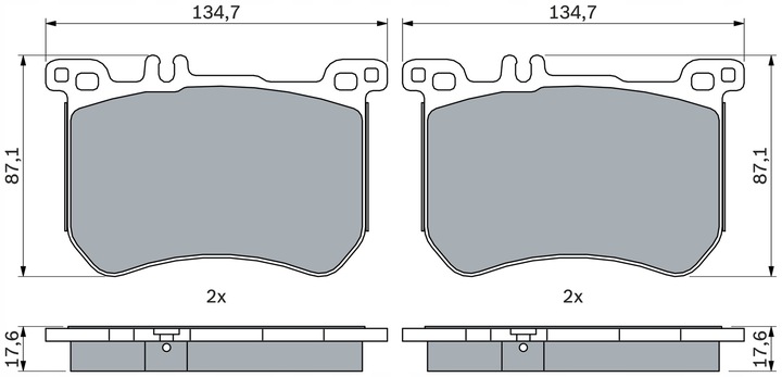 BOSCH 0 986 494 985 PADS BRAKE 