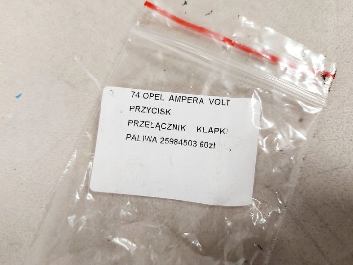 OPEL AMPÈRE VOLT BOUTON COMMUTATEUR BOUCHONS CARBURANTS 25984503