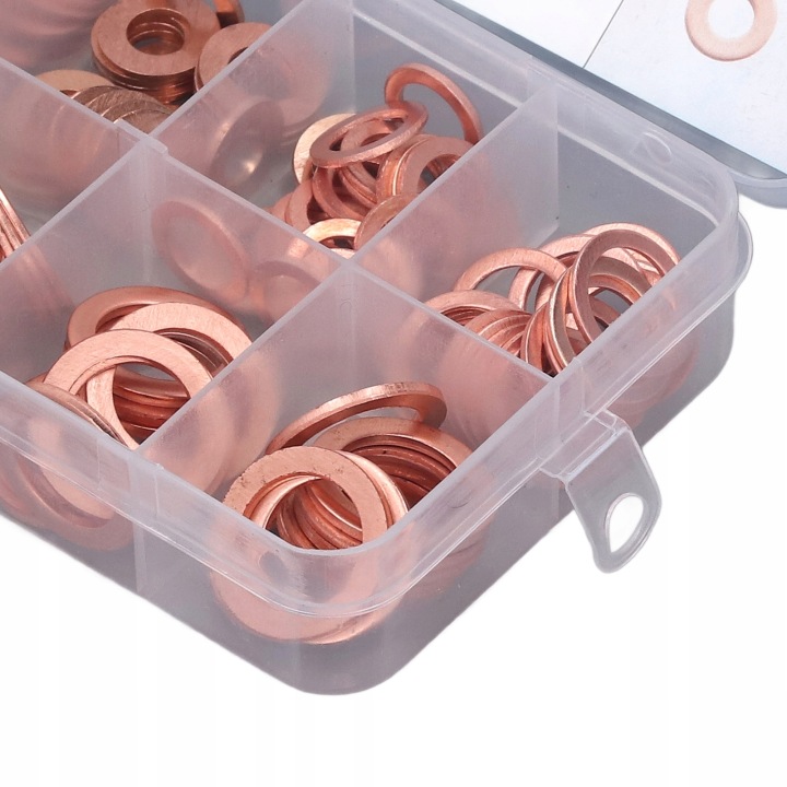 CUIVRE JOINT D'ÉTANCHÉITÉ RONDELLE BOUCHONS BOUCHON DE VIDANGE HUILES M5-14 200 PCS