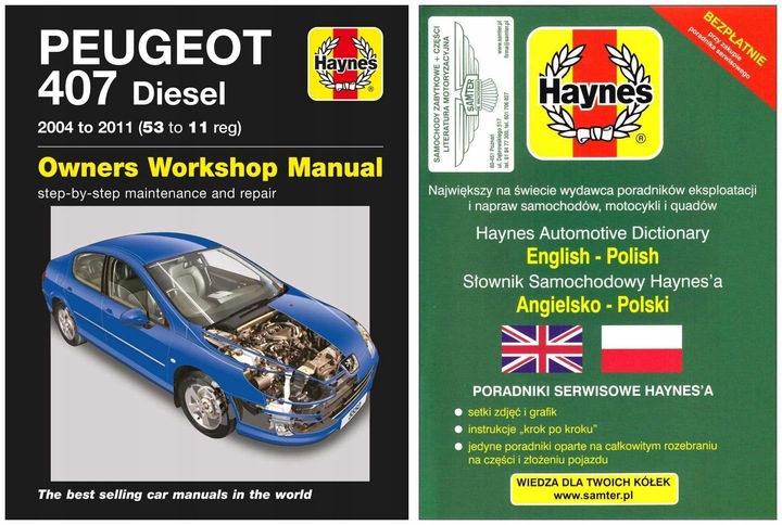 PEUGEOT 407 DIESEL HDI (2004-2011) MANUAL REPARACIÓN HAYNES +GRATIS 24H 