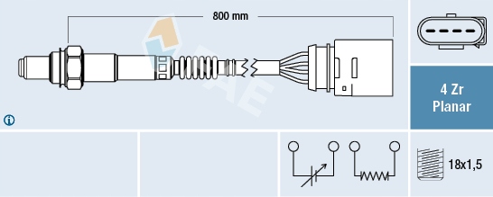 SONDA LAMBDA FAE DO PORSCHE CAYENNE 4.5 