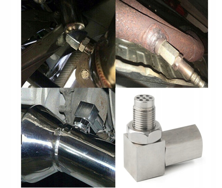 ÉMULATEUR ANGULAIRE 90° SONDE LAMBDA AVEC CATALYSEUR M18X1,5