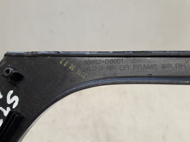 KIA SPORTAGE 4 IV 15- MOULURE VITRES PORTES DROITE ARRIÈRE DROIT ARRIÈRE 83862-D9001