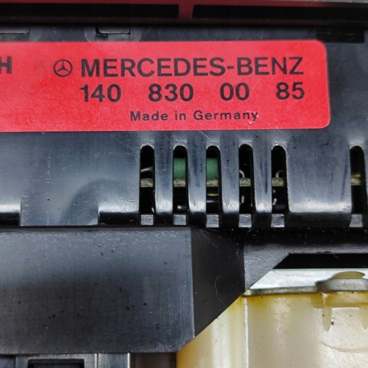 MERCEDES-BENZ AVEC W140 1993 COMMUTATEUR COMMUTATEUR CONDUIT D'AIR VENTILATEURS