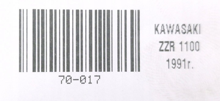 KAWASAKI ZZR 1100 90-93 REMPLISSAGE PARE-SOLEIL DROIT PLASTIQUE DÉFLECTEUR D'AIR