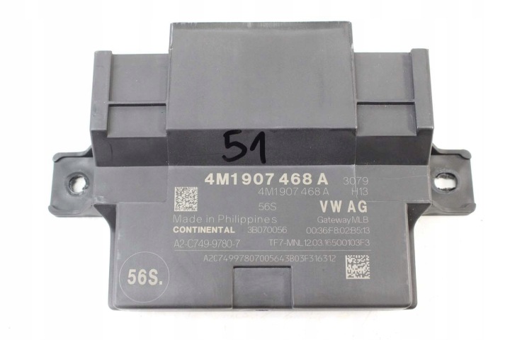 AUDI A4 Q7 MODULE CONTRÔLEUR GATEWAY 4M1907468A 4M1 907 468 A 4M1907468A PUISSANCE