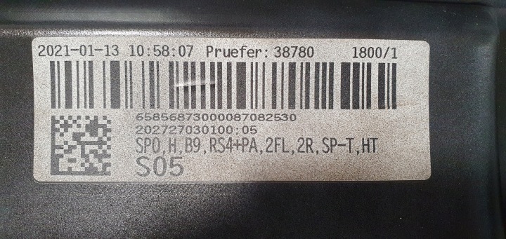 AUDI RS4 B9 SPOILER DIFFUSEUR ARRIÈRE NEUF ORIGINAL OE 8W9807521A