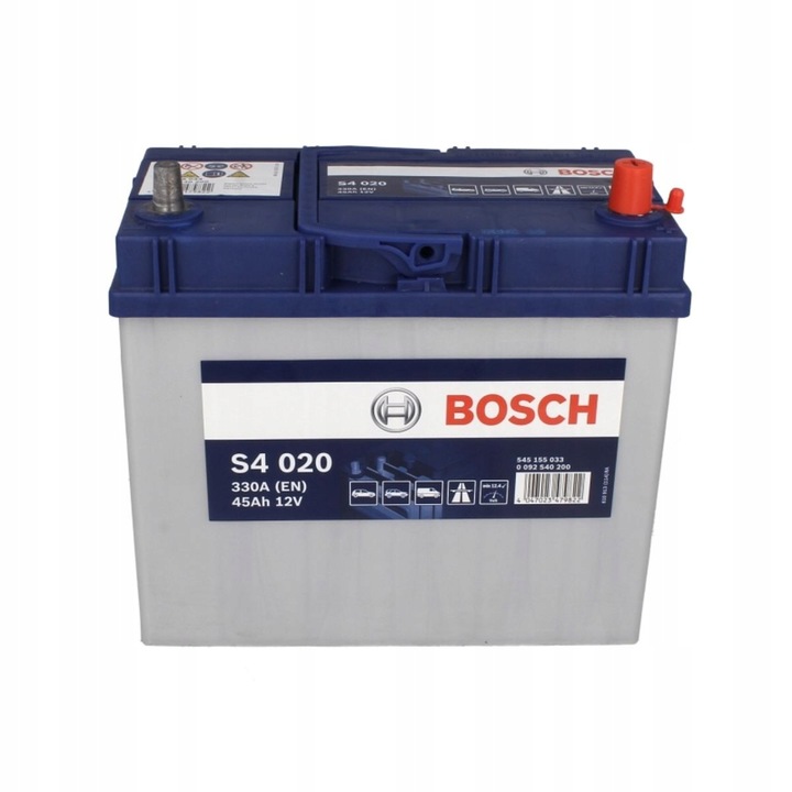 BATERÍA BOSCH S4 45AH 330A P+ 