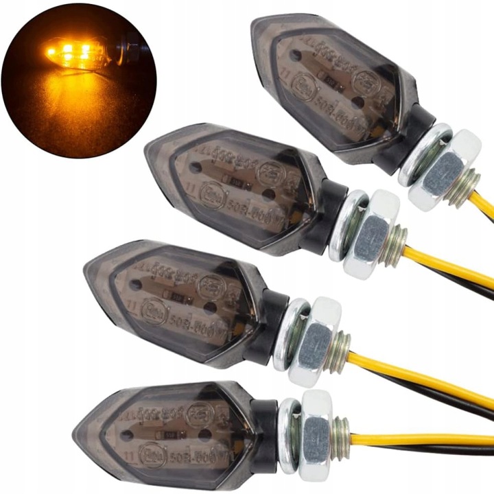 CLIGNOTANTS LED MOTOCYCLETTE QUADA SCOOTER M8 4X