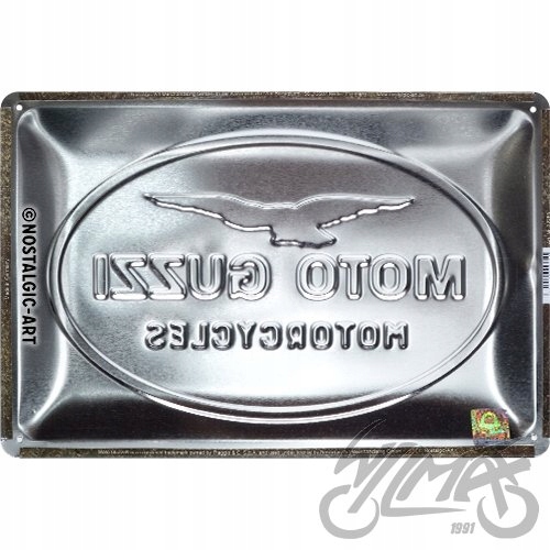 TABLEAU PLAKAT 20X30 MOTO GUZZI LOGO 22285