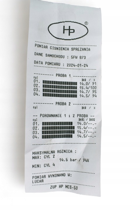 MOTOR C3 C4 207 308 3008 5008 1.6 VTI 120KM 5FW @ POMIAR KOMPRESJI @ 