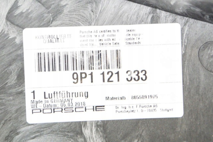 PORSCHE 718 BOXSTER 982 2.0I MOTEUR VENTILATEUR CANAL AIR 9P1121333