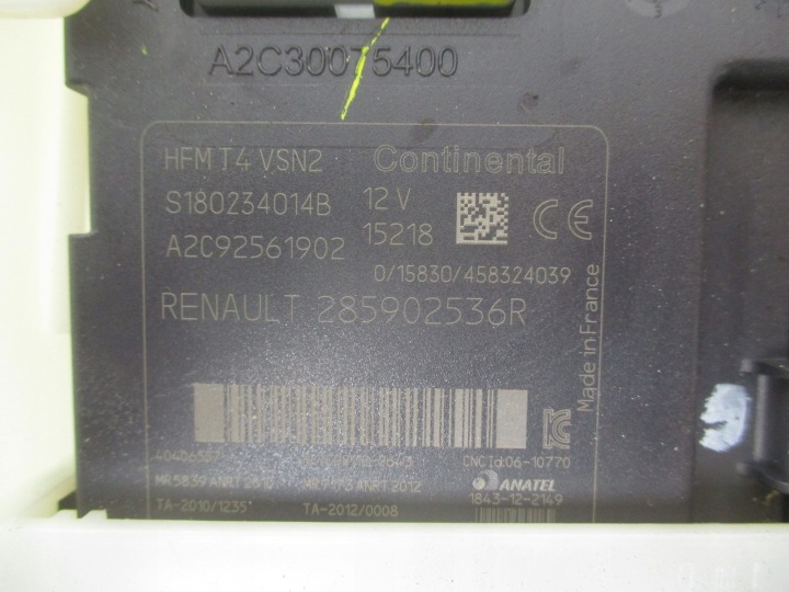 RENAULT CAPTUR I CLIO IV ORDINATEUR FUSIBLE 1XKARTA 0.9 TCE JEU KIT ODPALAJACY