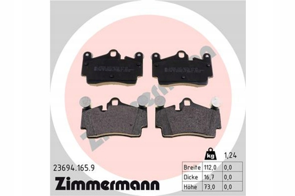 PLAQUETTES HAM.AUDI T.Q7 06- 23694.165.9 ZIM